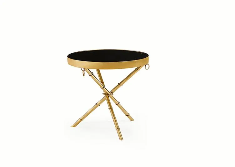 Mirror Gold End Table