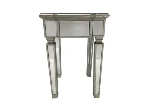 Mirrored End Table or Stool » Vintage Silver