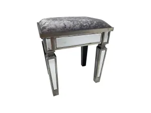 Mirrored Stool for Vanity Dressing Table