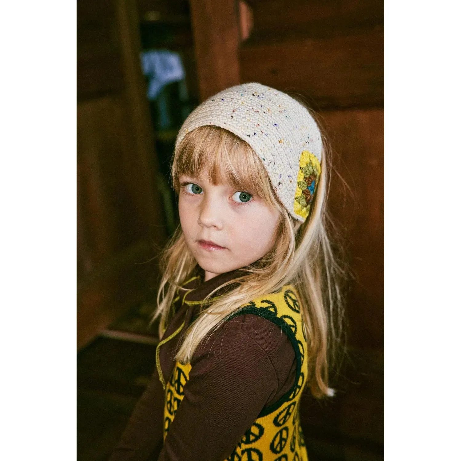 Misha & Puff - Crochet headwarmer - Iris Confetti