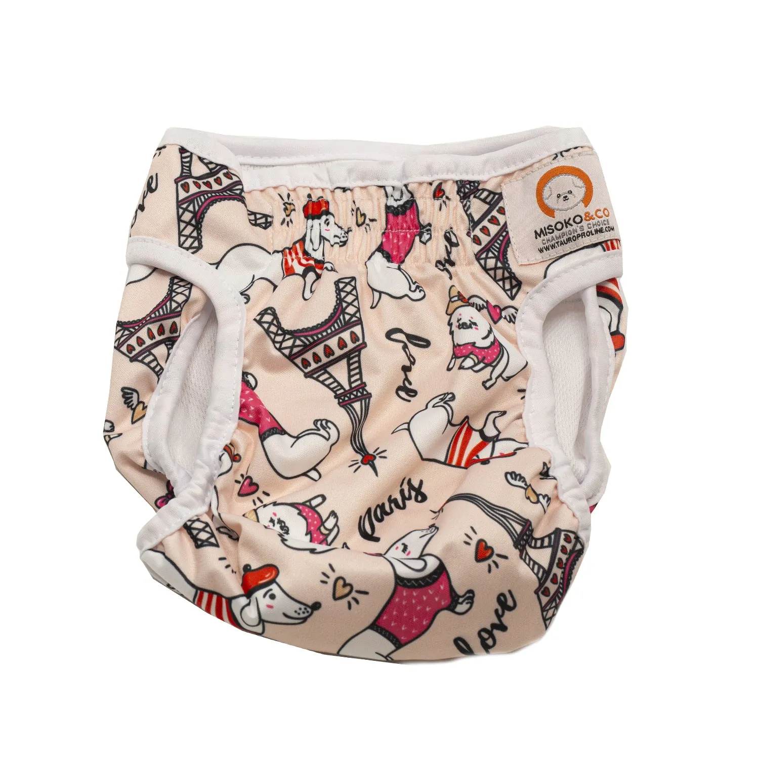 Misoko reusable diapers for female dogs, France