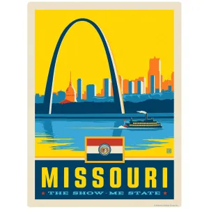 Missouri Show-Me State Gateway Arch Vinyl Sticker