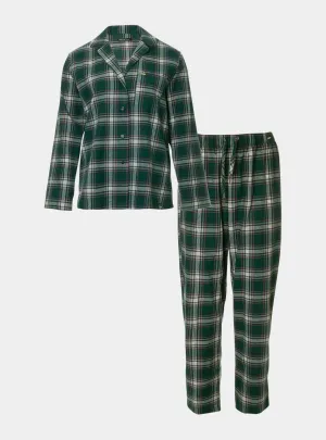 Mister You Plaid Pyjama Set in Green