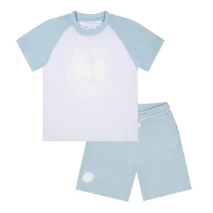 Mitch & Son - 2 piece shorts set, sand and sky blue, Tyrone