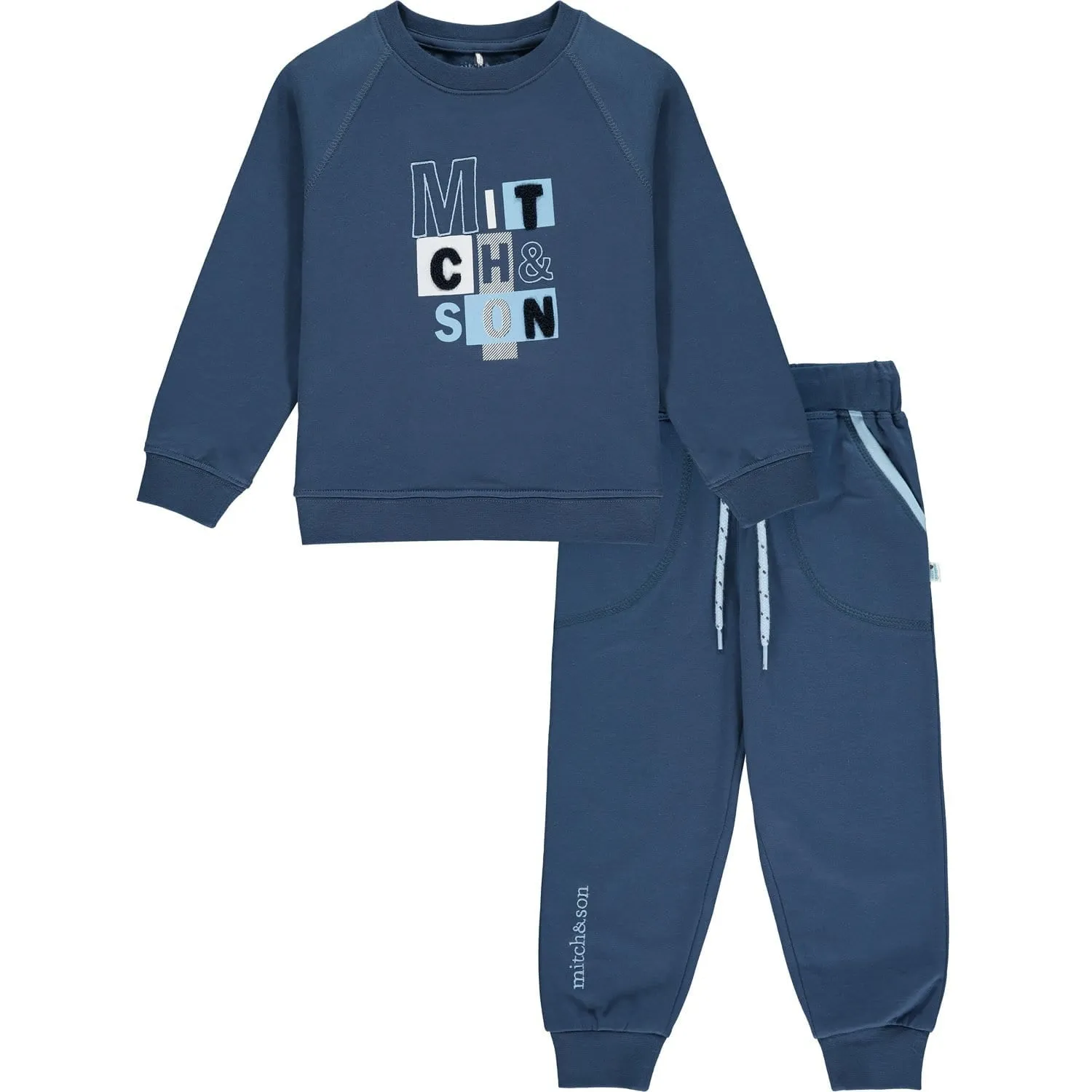 MITCH & SON - Block Logo Tracksuit - Navy