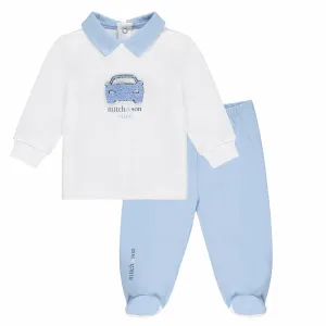 MITCH & SON - Two Piece Babygrow - Blue