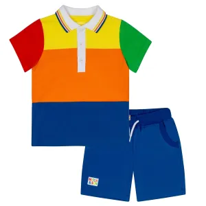 MITCH & SON - Vito Primary Puzzles Colour Block Polo Set - Multi