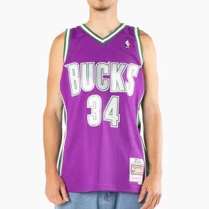 Mitchell & Ness - Milwaukee Bucks Allen 34, 01-02 Away NBA Swingman Jersey