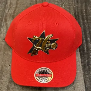 Mitchell & Ness- nba golden black redline snapback hwc 76ers