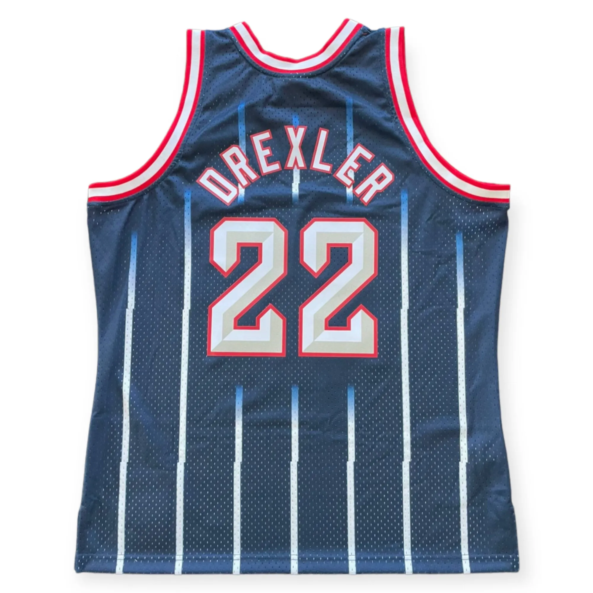 Mitchell&Ness Clyde Drexler Houston Rockets 1996-1997 Hardwood Classic Away Swingman Jersey