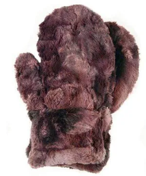 Mittens - Luxury Faux Fur in Highland Thistle (One with Blue Steel Left!)