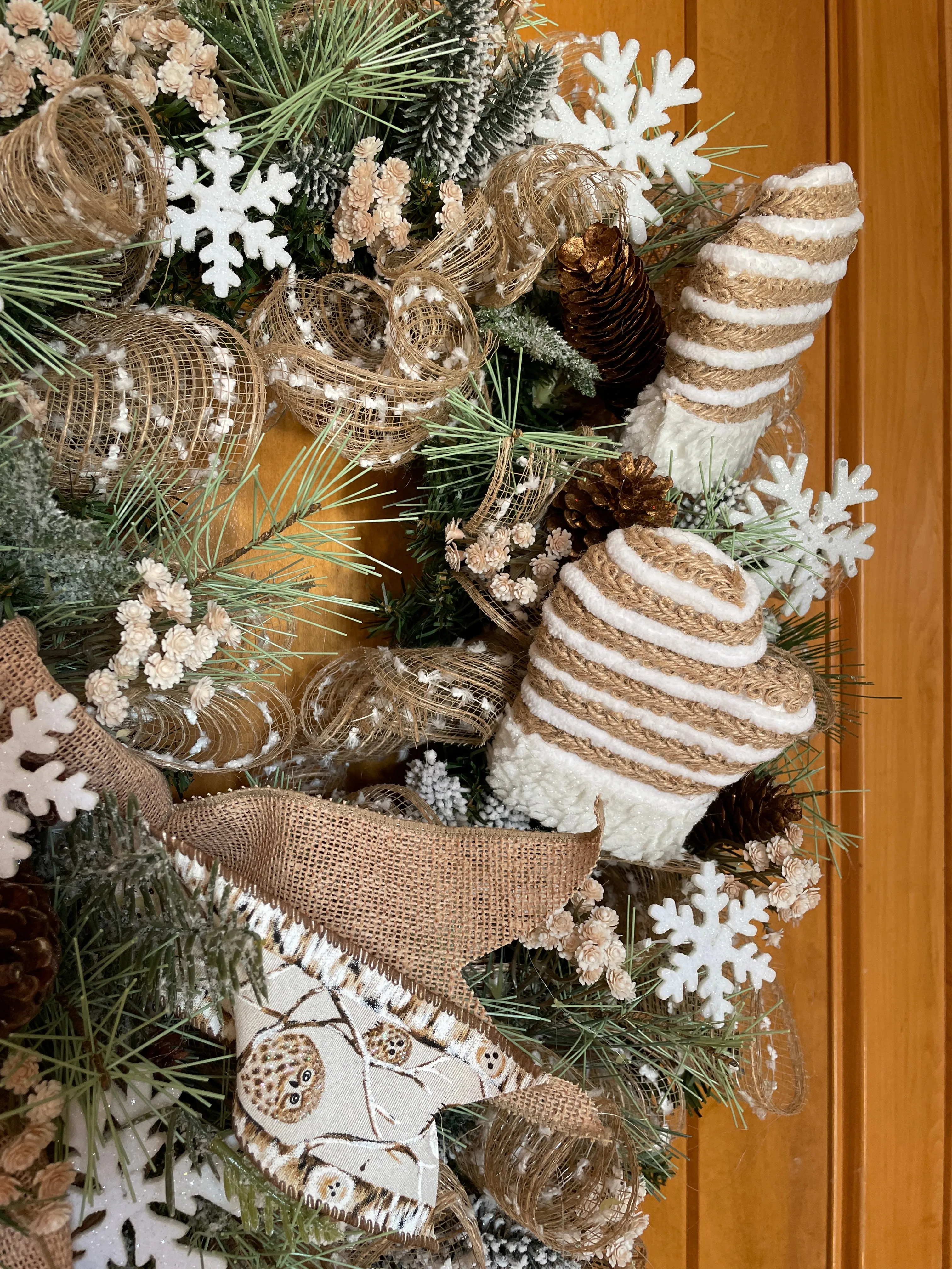 Mittens Winter  Rustic Wreath