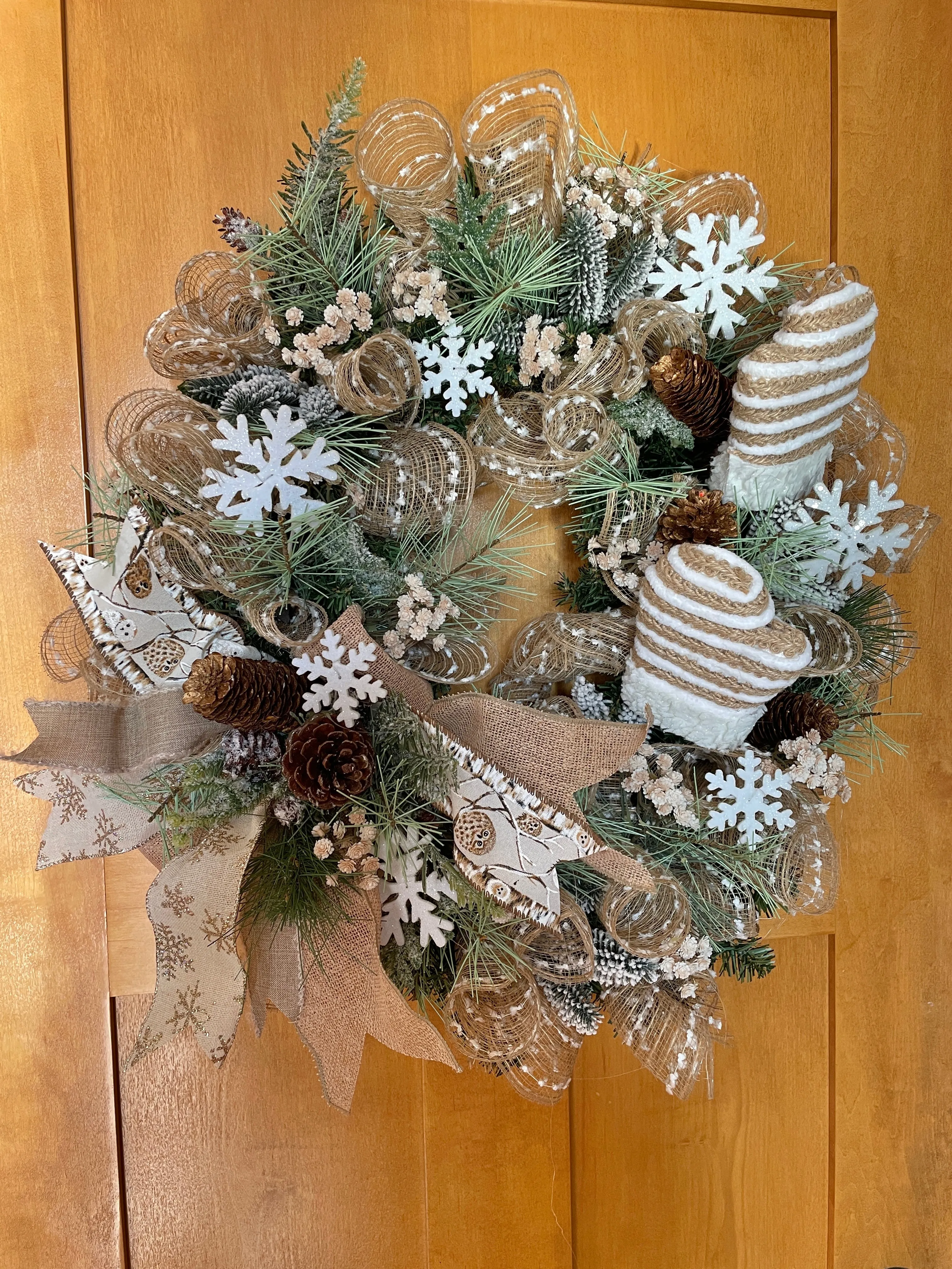 Mittens Winter  Rustic Wreath