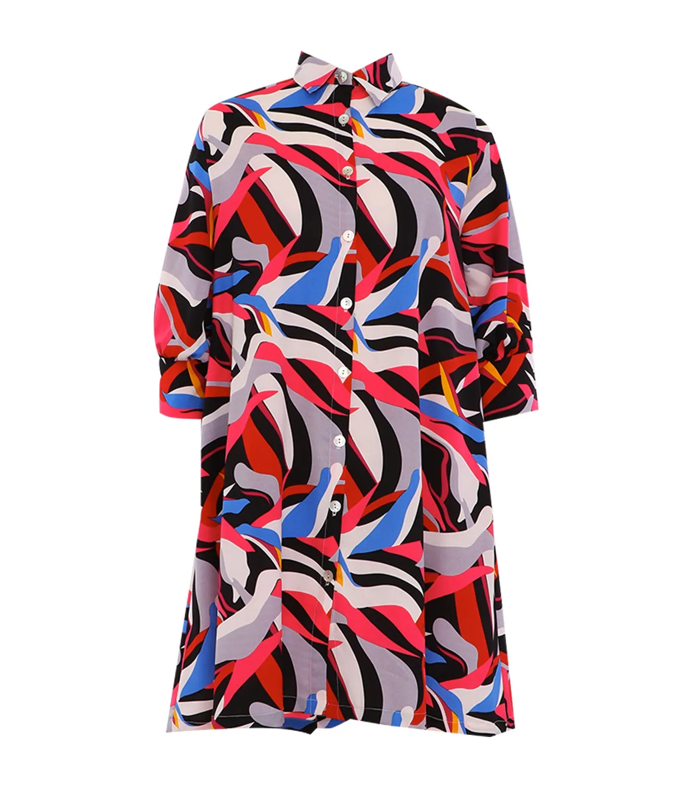 Mitty Swirl Shirt Dress Multi