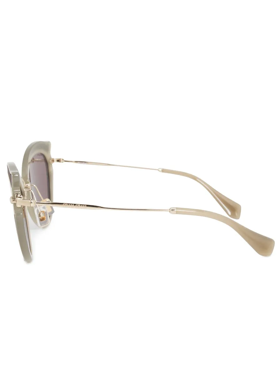 Miu Miu Cat Eye Sunglasses SMU05SS VHY6X1 52