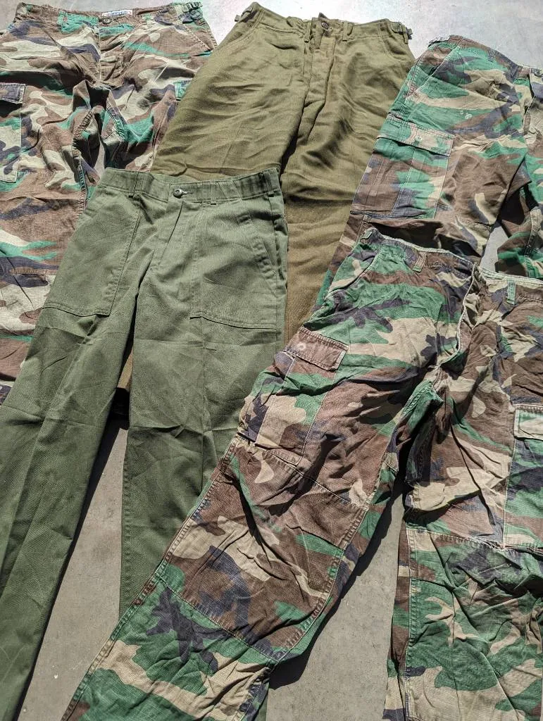 Mixed Vintage Military Camo Pants