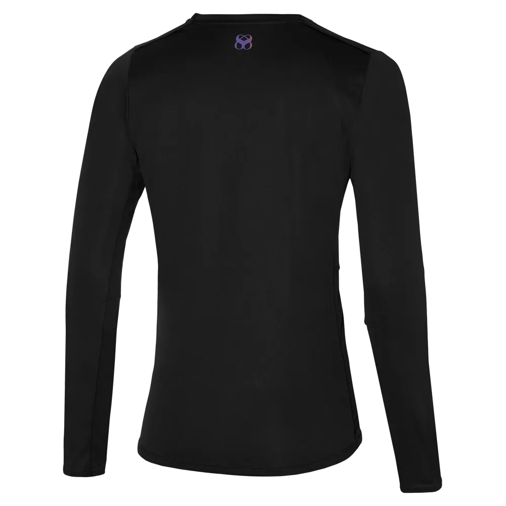 Mizuno Womens Two Loop 88 Gym T-Shirt - Black