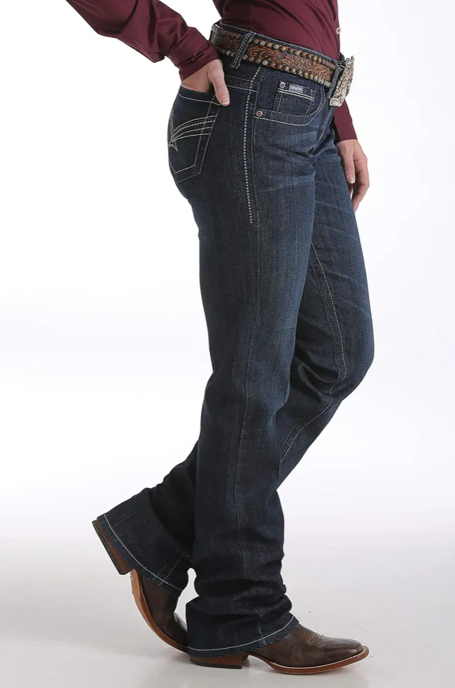 MJ80252072 - Cinch Women's Ada Relaxed Fit Jeans - Dark Stonewash