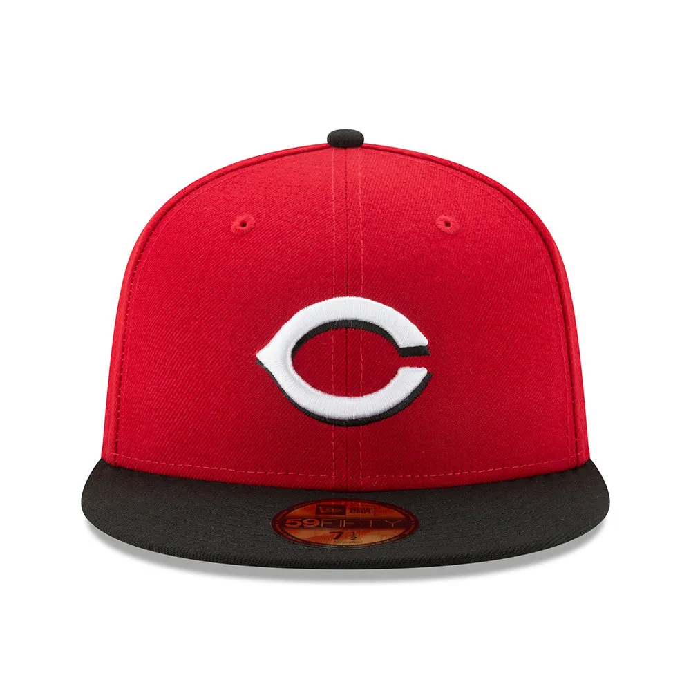 MLB Cincinnati Reds New Era Authentic Collection Road On-Field 59FIFTY Fitted Hat