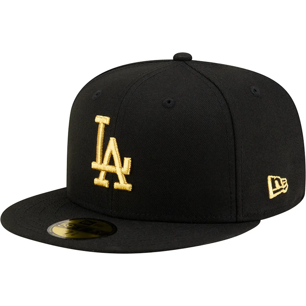 MLB Los Angeles Dodgers New Era Black & Gold 59FIFTY Fitted Hat