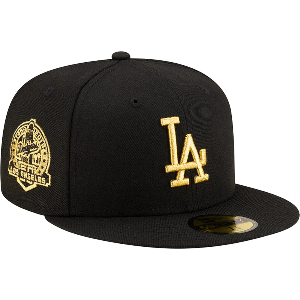 MLB Los Angeles Dodgers New Era Black & Gold 59FIFTY Fitted Hat