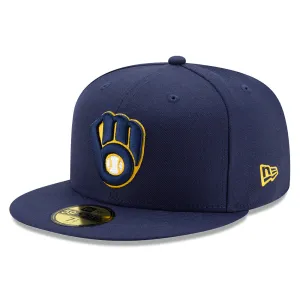 MLB Milwaukee Brewers New Era Authentic Collection Home On-Field 59FIFTY Fitted Hat