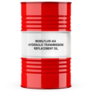 Mobilfluid 424 Hydraulic Transmission Replacement Fluid by RDT - 55 Gallon Drum