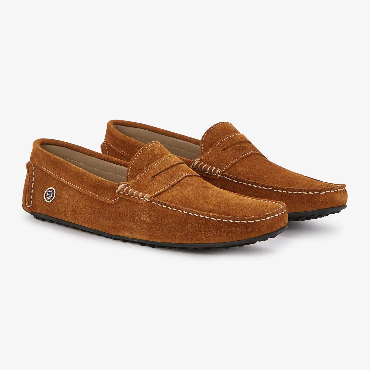 Mocassin en nubuck cognac