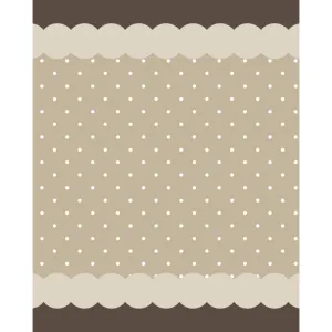 Mocha Polka Dot Printed Backdrop