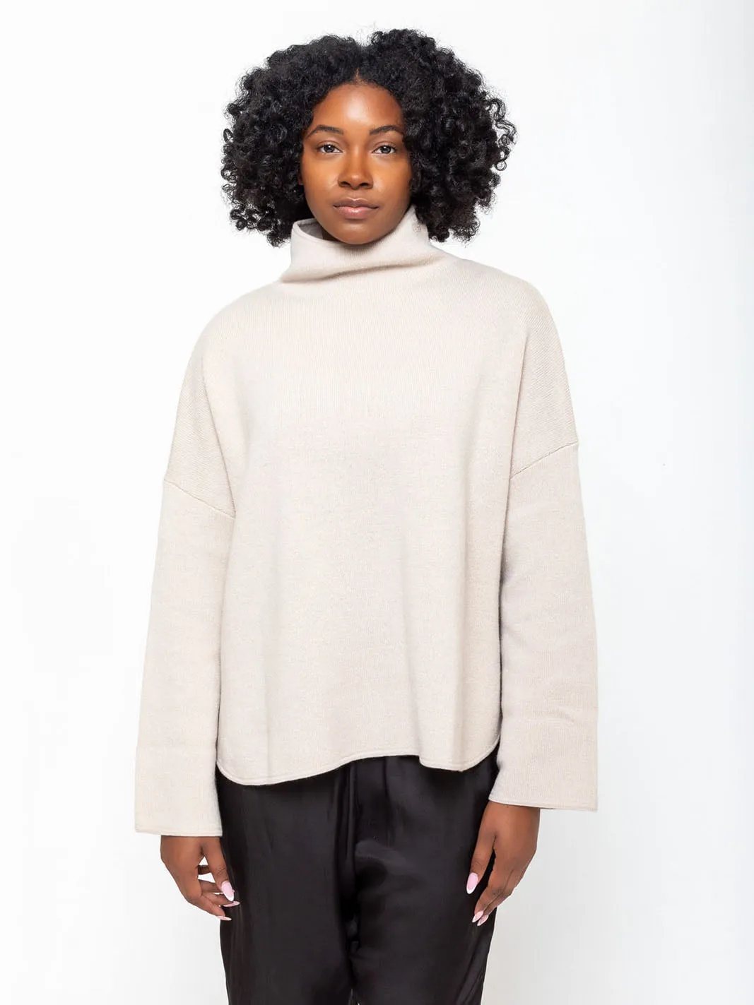 Mockneck Sweater - Porcelain