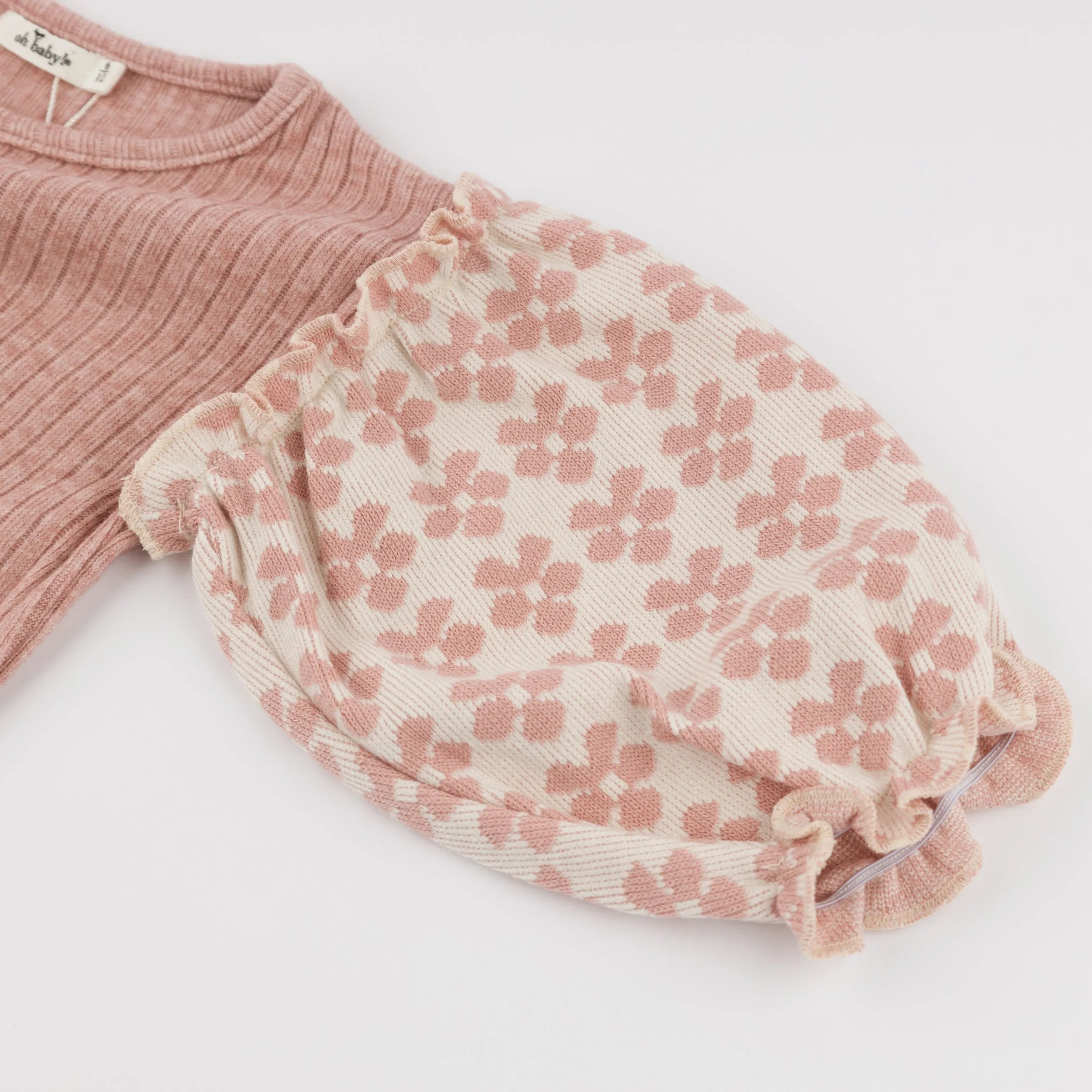 Mod Flowers Nellie Blouse- Blush