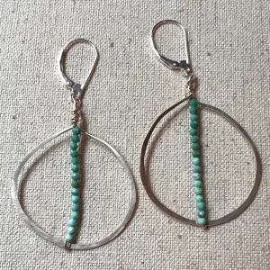 Mod Turquoise Hoops