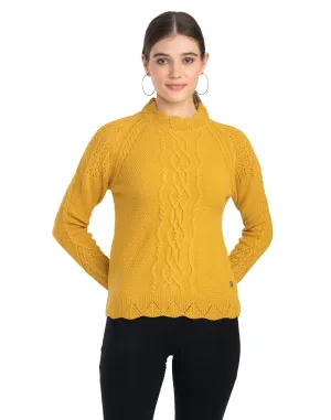 Moda Elementi Knitted sweaters pullover styles Yellow