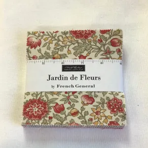 Moda Fabrics-Jardin de Fleurs-Charm Pack-42 Squares-5” Squares #JDF-01