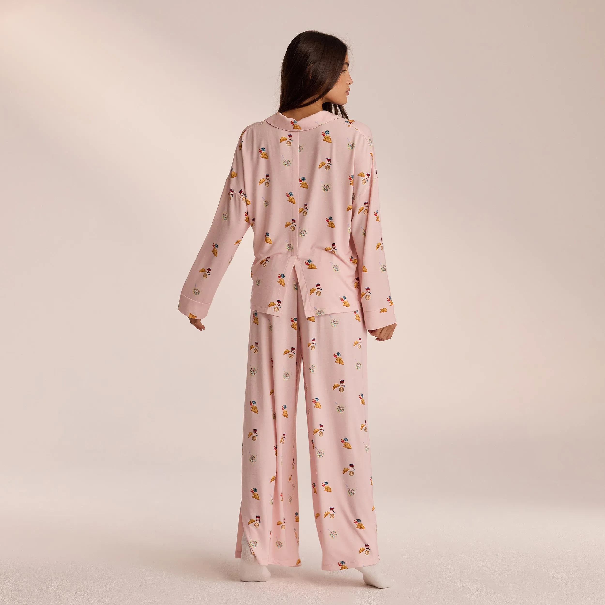 Modal Pyjama Shirt - Pink