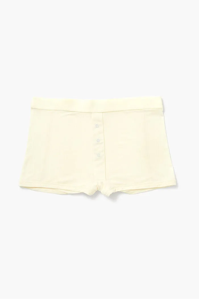 MODAL RIB BOXER BRIEF BONE