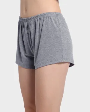 Modal Ribbed Cotton Lounge Shorts