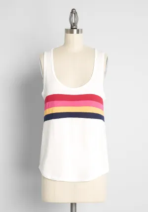 ModCloth x CAMP Collection Stripes of Summer Tank Top