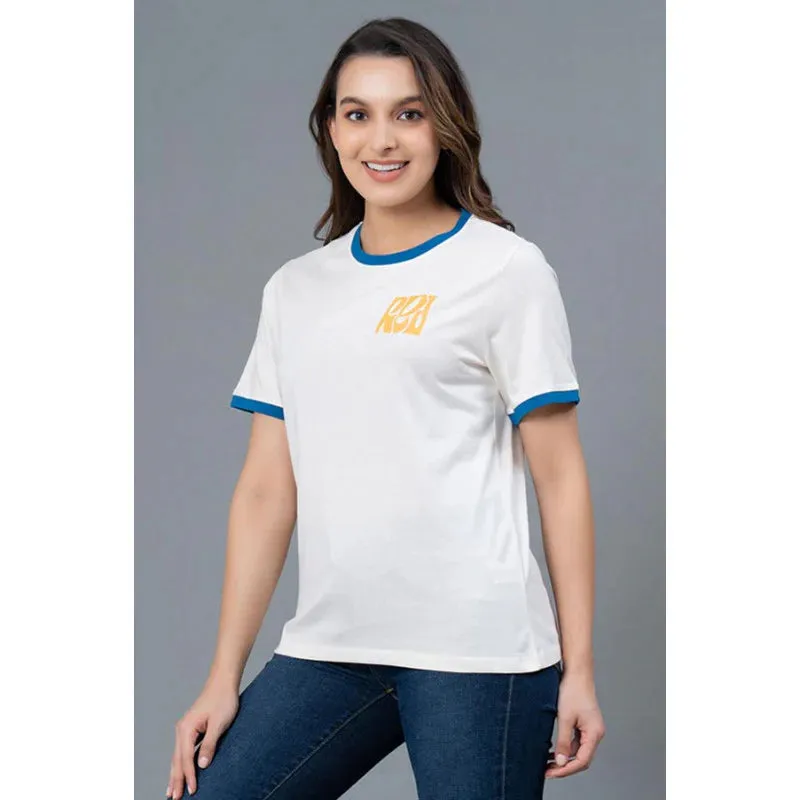 Mode by RedTape Casual Graphic Print T-Shirt for Women | Comfortable Casual T-Shirt for Women