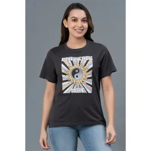 Mode by RedTape Comfortable Casual T-Shirt for Women | Half Sleeves Casual Graphic Print T-Shirt