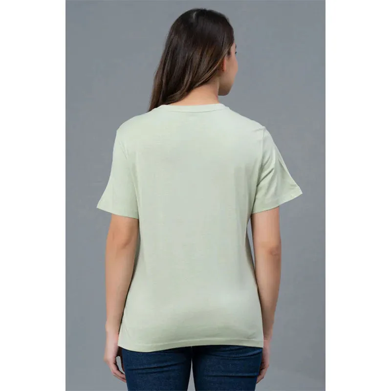 Mode by RedTape Comfortable Cotton T-Shirt for Women | Casual Round Neck Cotton T-Shirt