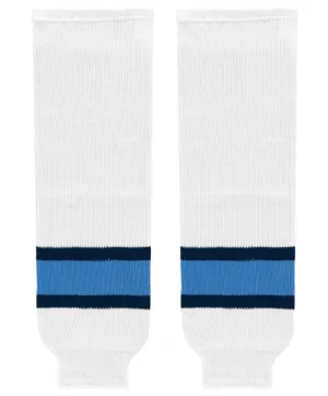 Modelline HC Sibir Novosibirsk Away White Knit Ice Hockey Socks