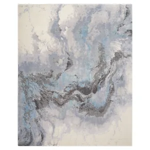 Modern Abstract Rug, Storm - 9' x 12'