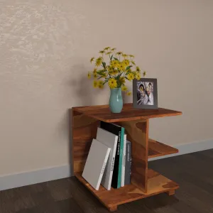 Modern Attractive Sheesham Wooden Book Rack for Home