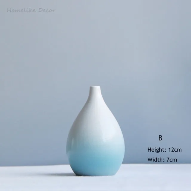 Modern Azure Flower Vase