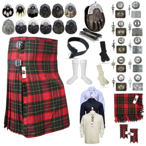 Modern Burnett Tartan Kilt - Scottish Heritage Attire