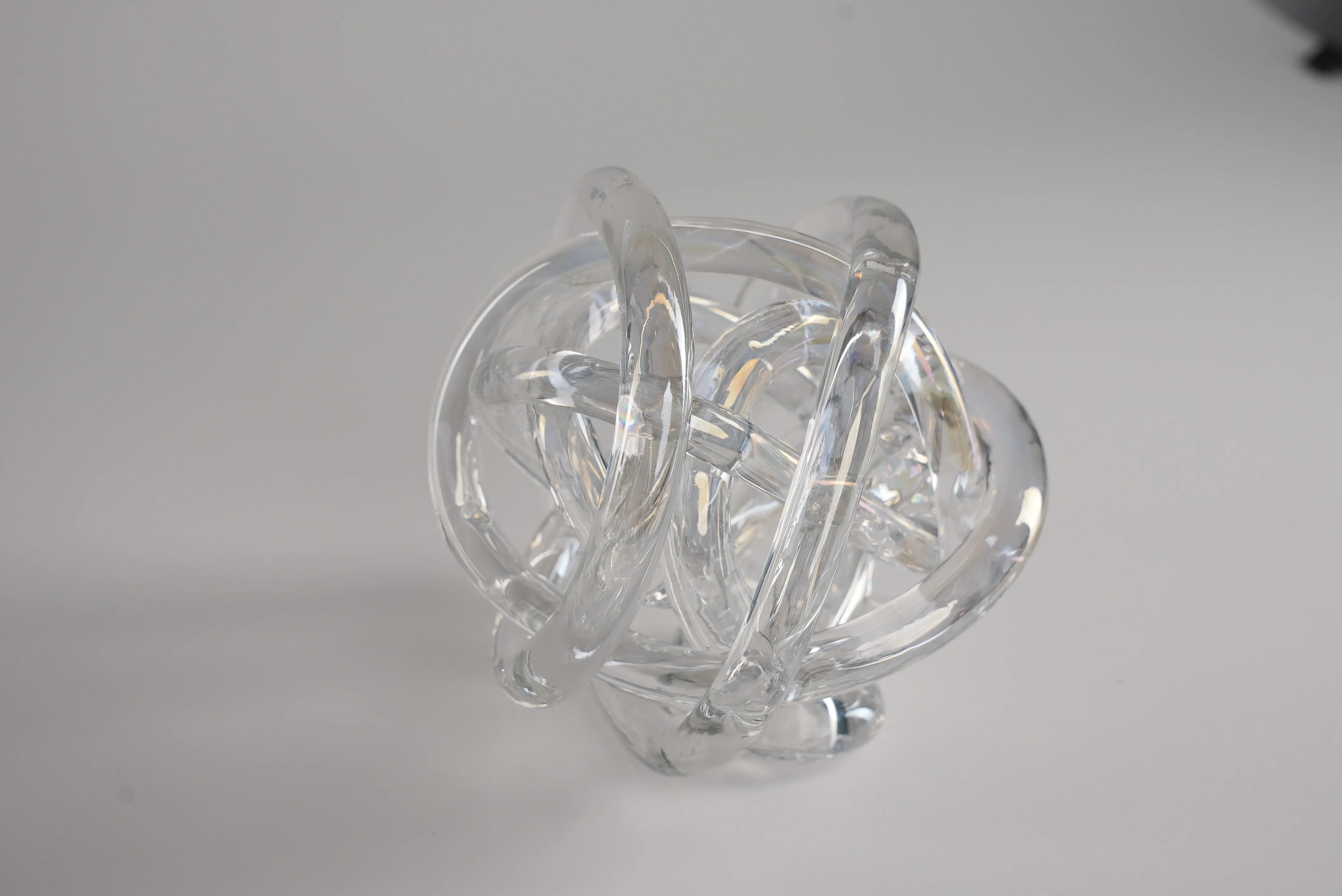 Modern Clear Glass Ornament