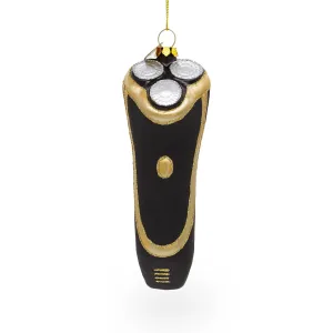 Modern Electric Shaver - Blown Glass Christmas Ornament