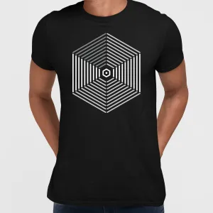 Modern Geometric Elements - Line Dots & Shapes Printed t-shirts Unisex Sample 05