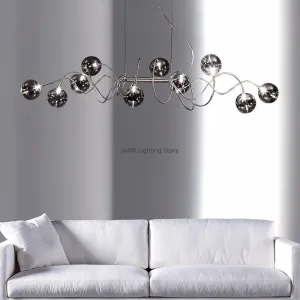 Modern Glass Pendant Chandelier by Mansion - LED Magic Bean Molecular Design